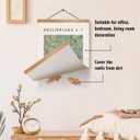 Inspirational Scripture Wall Art Poster,Christian Bible Verse Wall Poster with Solid Frame,Vintage Canvas Hanging Wall Art Decor for Bedroom, Living Room, and Office,Best Mother's day Gift for Mom Set of 2 (Philippians 4:6-4:7)