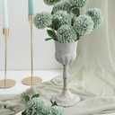 Floroom 12pcs Sage Green Faux Silk Mums Artificial Flowers Bulk Fake Chrysanthemums with Stems for DIY Wedding Table Centerpieces Floral Arrangements Vase Fillers Home Decorations