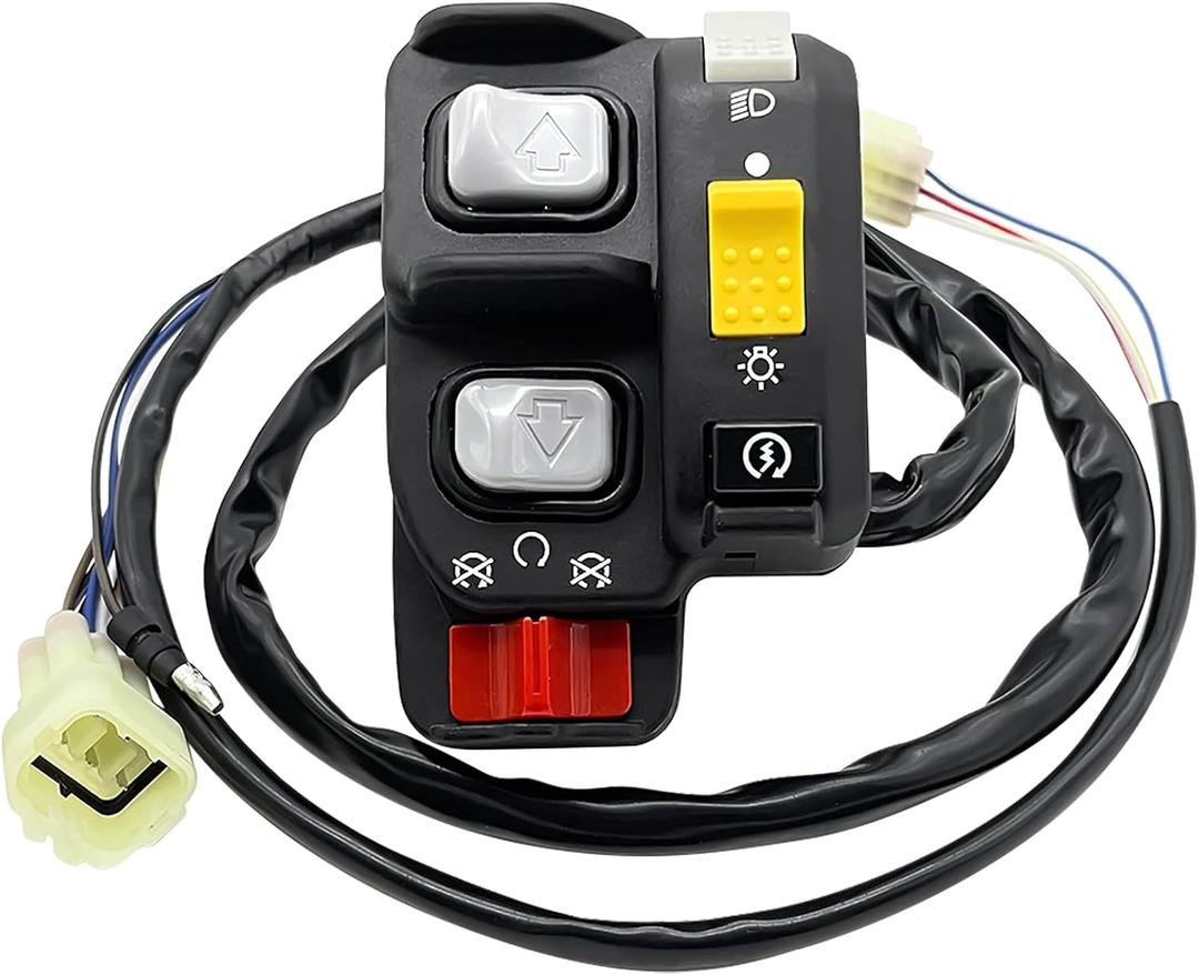 M MATI Left Handlebar Electric Shift Start Stop Headlight Switch for Honda TRX450 TRX450ES TRX450FE 1998-2004 35020-HN0-A11