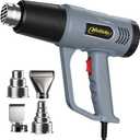 Heat Gun572& 1112 Dual Temperature Control Heat gun', Overload Protection with 4 Nozzles for Crafting, hot air gunShrink Wrapping, Phone Repair, Epoxy Resin