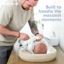 Jool Baby Waterproof Baby Changing Pad - Easy to Clean, Lightweight & Portable - Large Foam Cushion for Comfort (Oatmeal)