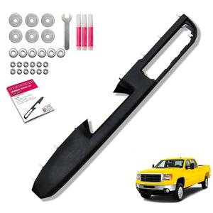 80994 Front Left Driver Side Armrest Repair Kit Fit for Chevy Silverado Suburban Tahoe Avalanche For GMC Sierra Yukon 2010-2014 Door Panel with Release Handle Above Armrest 27In - Black - GM# 84127280