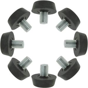uxcell Metric M8 x 1.25 Furniture Glide Leveling Feet Adjustable Leveler Floor Protector for Table Desk Cabinet Leg 8 Pack