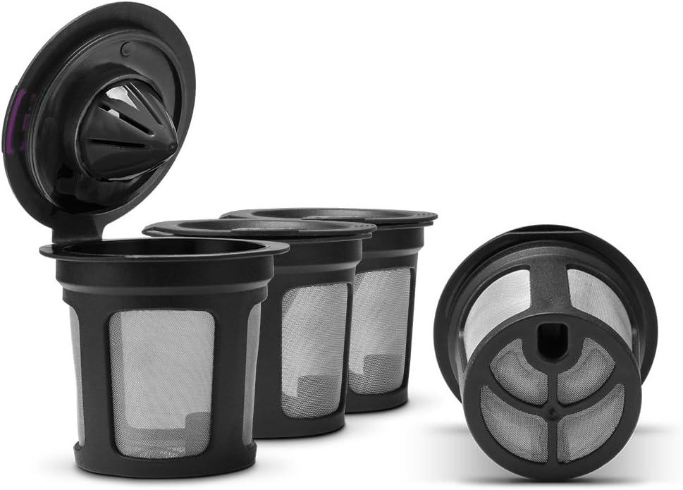 Reusable Coffee Pods Filters (4, Black)