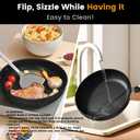 Nonstick Frying Pan Skillet 3 Piece Set, Stone Coating Cookware, 9, 10 & 11 Inches Egg Omelette Pan with Heat-Resistant Handle, PFOA Free,Induction Compatible