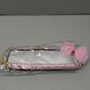 Car Rearview Mirror with Cute Bow-knot Rhinestone Car Interior Rearview Mirror Decoration for Girls Bling Auto Accessories - Pink 1