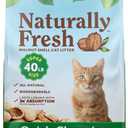 Naturally Fresh Cat Litter Made From Walnut Shells, 1-2 Cats, Unscented, Upcycled, Easy Scooping, Sustainable, 40 Lbs