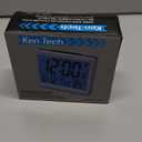 Sonnet Ken-Tech T-4652 Atomic Radio Controlled LCD A larm Clock, 1.5-Inch, Black Blue Light