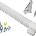 Ideal Security 9700 Heavy Pneumatic Touch & Hold Storm and Screen Door Closer for Wood, Aluminum, and Vinyl Doors, Silent and Smooth Closing, 11.5", White