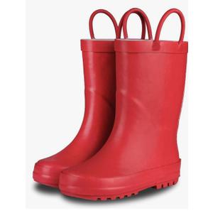 Lone Cone Premium Natural Rubber Rain Boots for Toddlers and Kids with Solid Design, 7