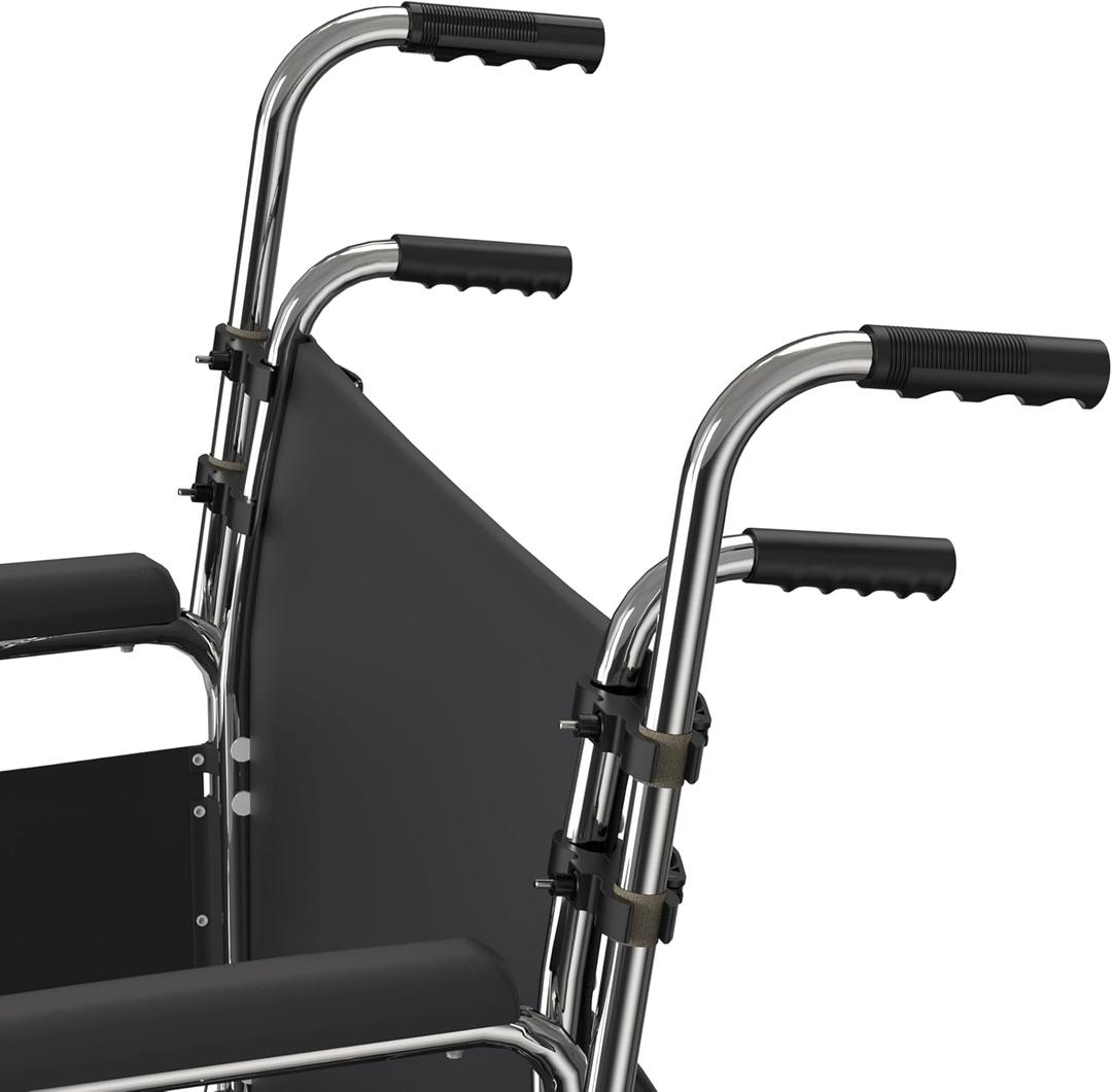 Wheelchair Handle Extenders - Stroller Handle Extender Extension, Fit 1'' to 1-1/4'' Wheelchair Push Bar, 2 Pack