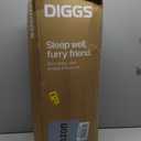 Diggs Snooz Memory Foam Dog Bed - Ideally Sized Revol Dog Crate Pad - Premium Orthopedic Pet Bed for Crate or Home - Grey, Intermediate
