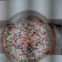 12 pcs Talavera Melamine Dinnerware Set, Service for 4 Melamine Plates and Bowls Set, Unbreakable Dishes Dinnerware Set, Great for RVs, Camping, BPA Free and Dishwasher Safe