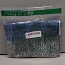 Emvency 2 Pack Valances Window Treatments, Blue and Grey Abstract Modern Art Blackout Drapes Adjustable Curtain for Windows Living Room Kitchen Over Sink, 18x52 Inch Rod Pocket Valances