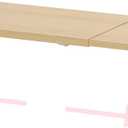 Adjustable Metal Shelving Unit, Stackable & Expendable Storage Rack for Home/Office/Kitchen, Space-Saving，Sturdy&Durable，Easy Assembly（1PACK/Medium/White/Burlywood