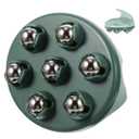 WMM Hand Held Massager, Full Body Massage Tool with Roller Ball Massager Manual 360-degree-roller for Muscle Back Neck Joint Foot Shoulder Leg Pain Relief with Portable Design, Green