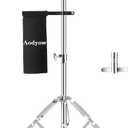 Snare Drum Stand with Drum Sticks Holder,Concert Double Braced Tripod Snare Stand Fit for Extended Height 31.5"-47", Practice Pad Stand for 10-14 Inches Drum Pad, Snare Drum for Drum Beginners