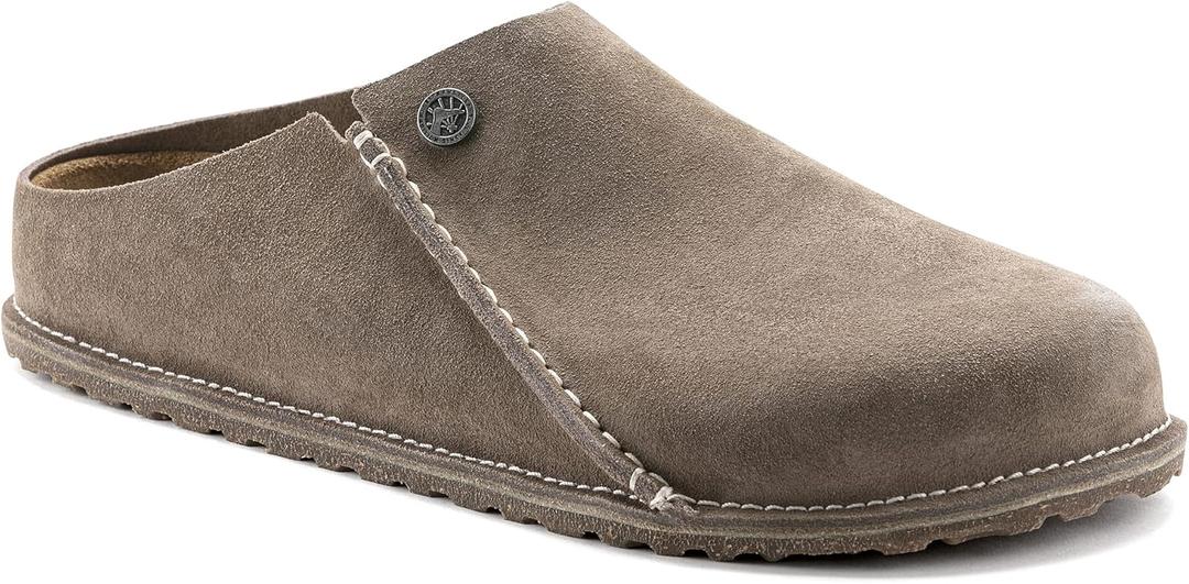 Birkenstock Women's Zermatt Premium Clog, Gray Taupe Suede, Size 37 N EU (6-6.5 N US Women)