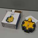 DEWENWILS Outdoor Extension Cord Power Adapter, Heavy Duty 5-Outlet Power Hub with Swivel Safety Covers, Widely-Spaced Power Outlet for Workshop, Jobsite, Garage, 15A Circuit Breaker (Orange)