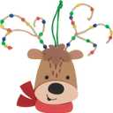 Beaded Reindeer Antler Ornament Craft Kit, Makes 12