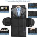 Garment Bags for Travel,50L Carry on Convertible Garment Duffle bag with Shoulder Strap,3 in 1 Hanging Suit Travel Bag with Shoulder Strap