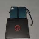 Defencase Compatible with iPhone 17 Case Wallet with RFID Blocking Card Holder for Women and Men, Fashion PU Leather Magnetic Snap Flip Zipper Strap Wallet Phone Case for iPhone 17 6.3", Blue Green