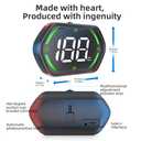 SinoTrack Universal GPS Speedometer, Car HUD Display with Large Screen & Speed Alarm | Heads-Up Display for All Vehicles Overspeed Warning Night Mode, Real-Time Speed Tracking