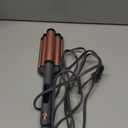 Hairitage 3 Barrel Curling Iron for Beach Waves and Curls - Ceramic Tourmaline Crimping Iron - Hair Waver for Mermaid Waves - Pink Barrel Curling Iron - Reduce Frizz + Increase Shine - All Hair Types