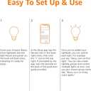 Amazon Basics Smart A19 LED Light Bulb, Dimmable Soft White (2700K), 9W (60W Equivalent), 800LM, Energy Efficient, Works with Alexa Only, 2.4 GHz Wi-Fi, No Hub Required, 4-Pack