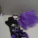 GIFTINBOX Cat Costume for Girls, Light Up Black Cat Costume, Halloween Animal Dress Up Costumes for Kids Age 7-8 L