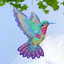 Taman Wind Spinners, 3D Hummingbird Wind Spinner Stainless Steel for Outdoor, Yard, Garden Decor,for Mom, Women,Grandma Wife Gifts