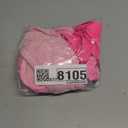 Pink Shell Stitched Trim V Neck Textured Mix and Match High Waist Bikinis, L 