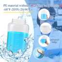 Tatuo 2 Pcs 64 oz 2000ml Polyethylene Reagent Bottle Plastic Sample Bottles with Screw Caps Translucent PE Sample Containers with Lid for Liquids, Laboratory, Storage at Home (Translucent)