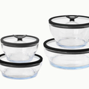 Anyday 8-Piece Glass Round Dish Set
