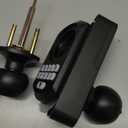 TEEHO TE003 Keyless Entry Keypad Door Lock with Handle, Electronic Digital Smart Locks for Front Door, Smart Door Knob with Code for Bedroom, Auto Lock, Passage Mode, Easy to Install, Matte Black