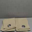ChrisDowa Grommet Room Darkening Curtains for Bedroom and Living Room - 2 Panels Set Thermal Insulated Blackout Curtains (Beige, 42W x 84L)