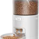 Automatic Cat Feeder: 3L Auto Food Dispenser with Timed Feeding| 6 Meal Programmable& 1-20 Portion Precise Control- Easy to Clean & Setup for Cat Indoor| Desiccant Bag Keep Food Fresh (White)