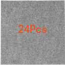 Self Adhesive Carpet Tile, Easy to Peel and Stick Carpet Floor Tile - 24 Tiles/24 sq Ft. (24Pcs-Grey&White)