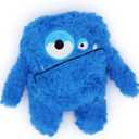 Plush Squeaky Dog Toy, Crinkle Stuffed Dog Toy Keep Them Busy Tug of War Birthday Dog Chew Toy for Small Medium Large Dogs (Blue)