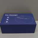 Eye Massager with Heat and Cooling for Migraines  14 Massage Nodes for Eye Strain Relief, Rechargeable Bluetooth Music, Improve Sleep,Eye Strain Relief, Birthday Gifts for Women and Men(White)