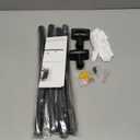 DYHOME Curved Shower Curtain Rod, Need to Drill, 35-76 inches Adjustable Curved Shower Rod Rustproof Shower Rod Round Shower Curtain Rod for Bathroom, Bathtub, Stall, Stainless Steel, Black