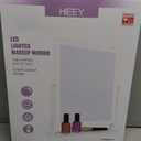 HIEEY Lighted Makeup Mirror, Hollywood Vanity Mirror with Lights, Three Color Lighting Modes, and 5X Magnification Mirror, Smart Touch Control, 360Rotation (17.3in,White,Gift Box)