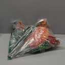 6-Pack Outdoor Artificial Flowers, 69-Flowered Large Morning Glory, Uv-Resistant Artificial Morning Glory,Perfect for Outdoor Decoration in All Seasons Such as Porches and Gardens (Orange)