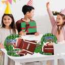 Football Party Decorations Tableware,150pcs Football Paper Plates and Napkins Disposable Touchdown Plates and Football Napkins for Gameday Tailgate Party Football Themed Party Decorations,Serve 50