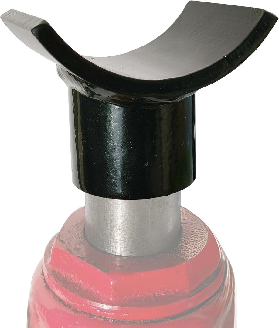 Bottle Jack Adapter Can Sit On Any Bottle Jack with 1.56" Lifting Platform Or Smaller Sizes. Axle Saddle for 2, 3, 4 Round Shaft Tubes and Square Shaft Tubes. (Half-Round)