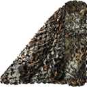 Sitong Bulk Roll Camo Netting for Hunting Military Decoration Sunshade (1.5Mx1M(4.9ftx3.2ft), Tree Camo Bionic 4)