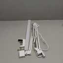 LED Desk Lamp, Manicure Table Lamp, 16" Lamp Head, Dimmable Eye-Caring Drafting Light with 3 Color Modes, 10 Brightness Levels & Adapter, Memory Function(White)