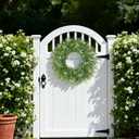 24 Inch Spring Wreaths for Front Door Wreath Summer Outdoor Green Door Wreath for All Seasons Porch Living Room Bedroom Window Wall Indoor Outdoor Farmhouse Home Decoration
