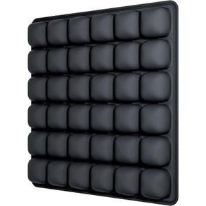 3D Air Cell Inflatable Pressure Relief Seat Cushion with Anti-Slip on The Bottom, Sondur Travel Cushion, Self-Inflating Portable Seat Pad Suitable for Office Chair, Car Seat, Home Living, Wheelchair, Black