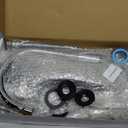 8 Inch Centerset Kitchen Faucet for Sink 3 Hole Dual Handle Kitchen Sink Faucets High Arc 360 Degree Rotating Spout with Supply Lines, Polished Chrome, with Side Sprayer